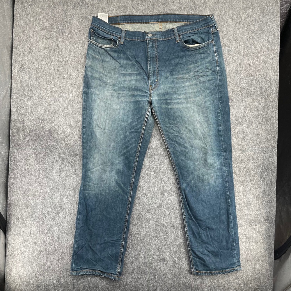 Levis 541 Athletic Taper Jeans Mens 42x32 Blue Denim Stretch Pants